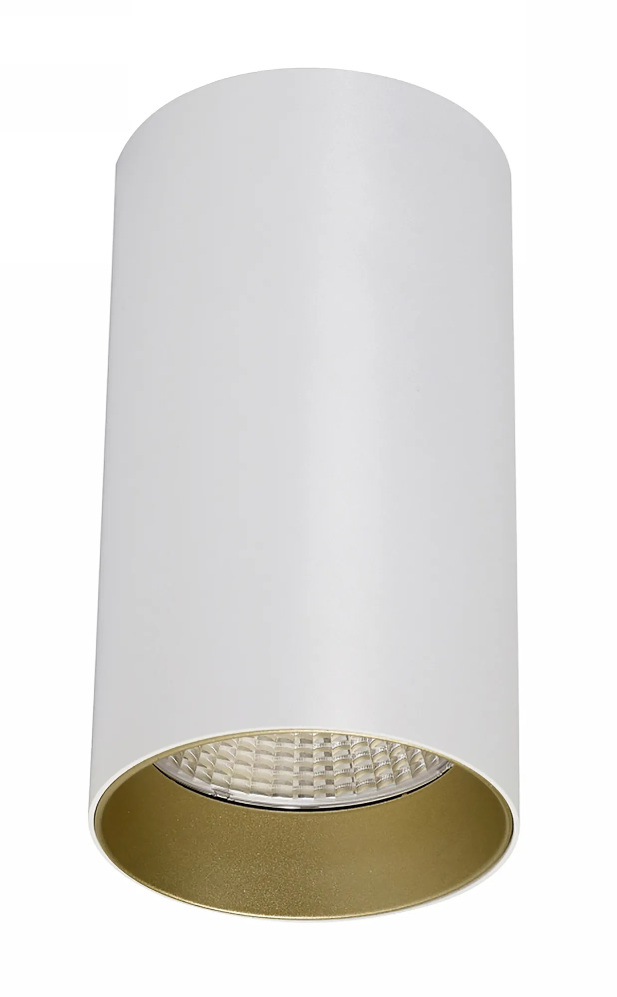 DL300144  Eos 20, 20W White & Gold Surface LED Spotlight 1660lm 40° 5000K IP20